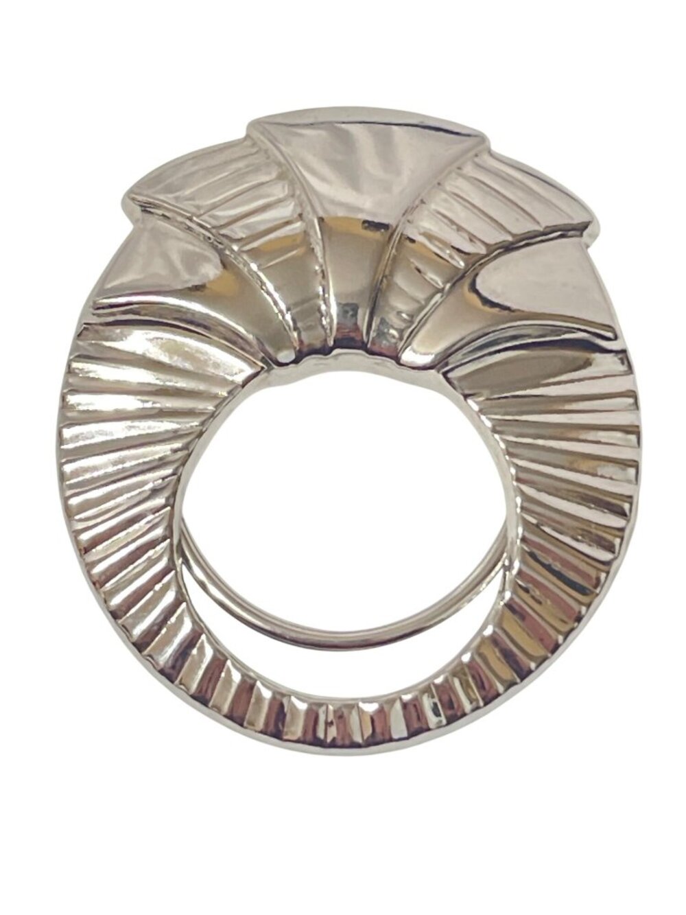 Vintage Jeri-Lou  Scarf Clip Silver-toned   1970's, 1980s